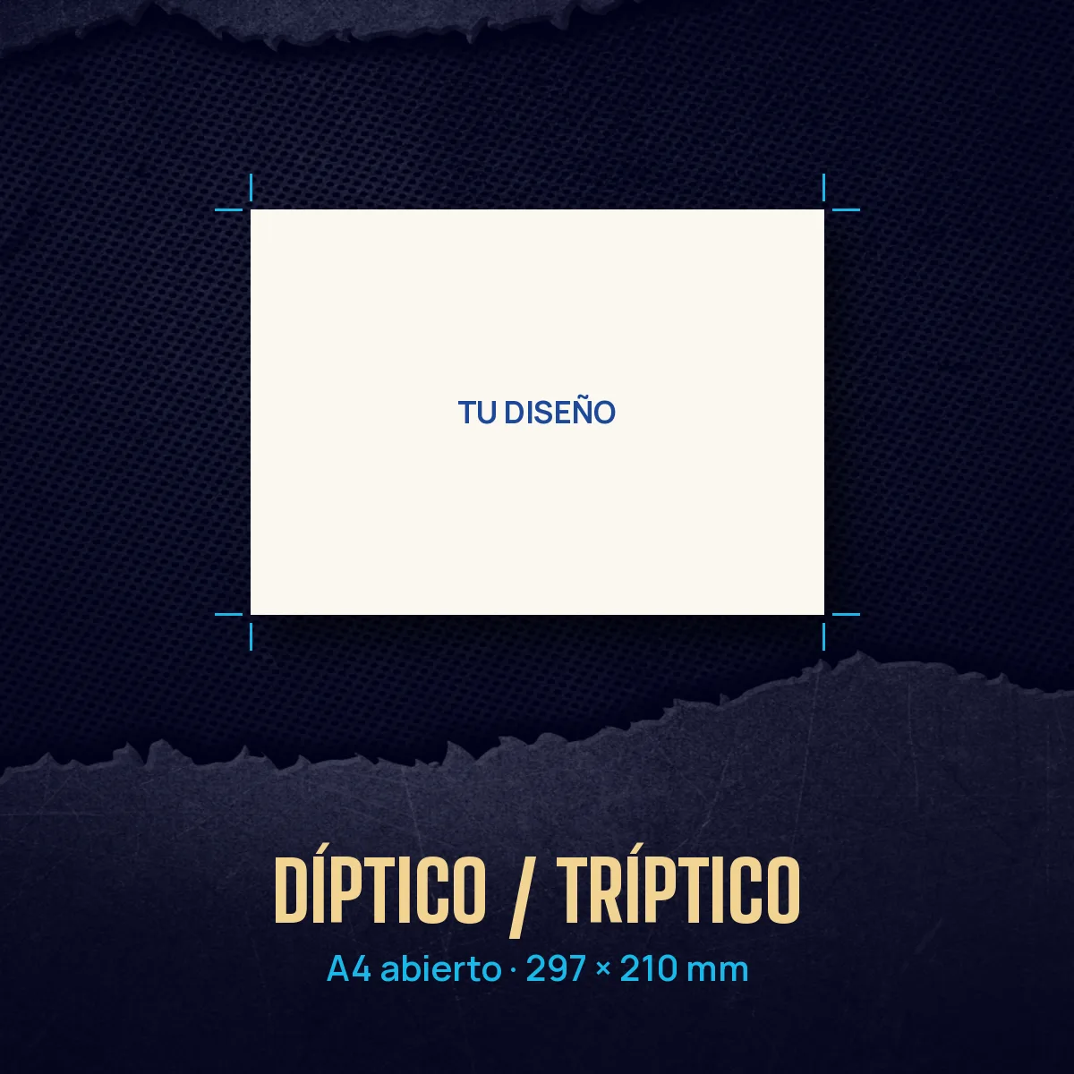 Díptico / tríptico A4