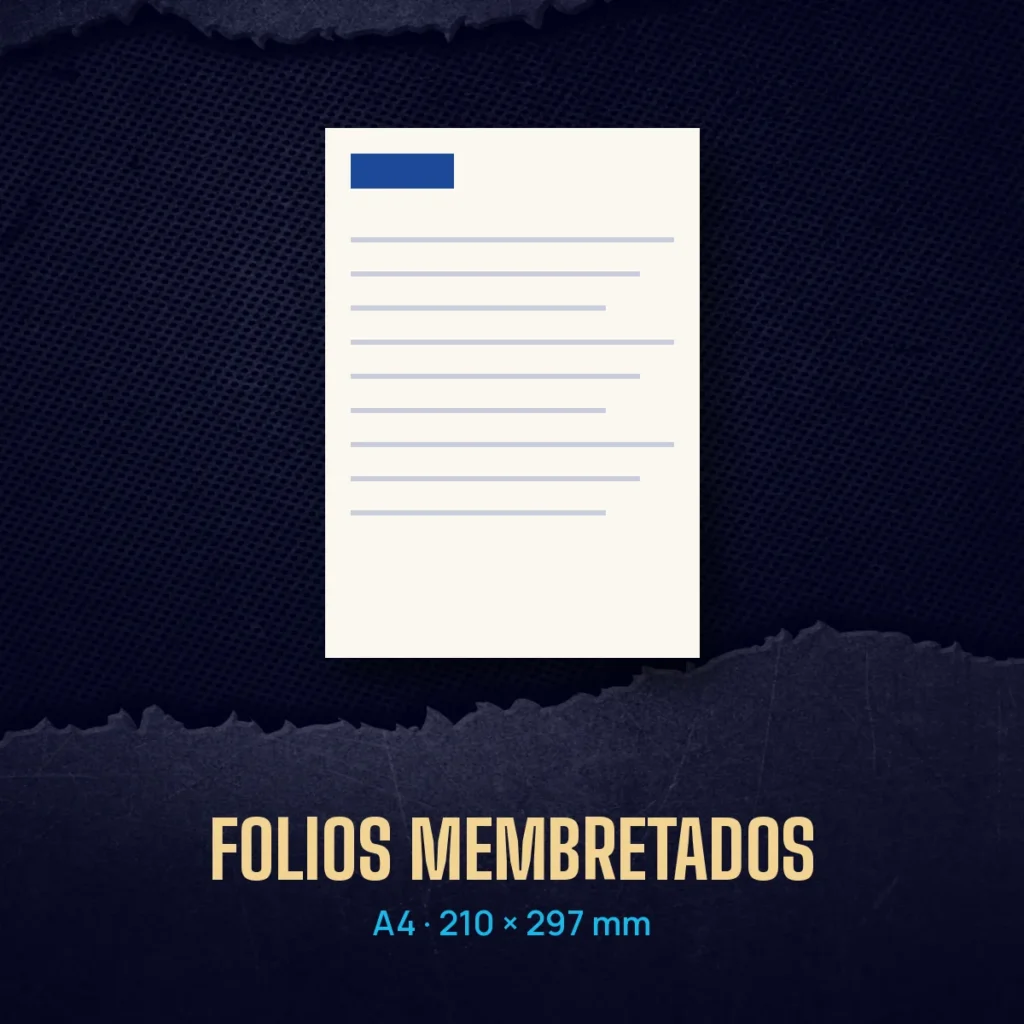 Folios membretados