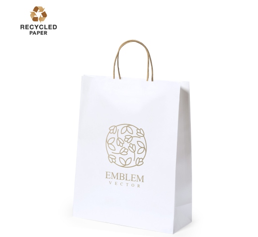 Bolsa de papel blanca