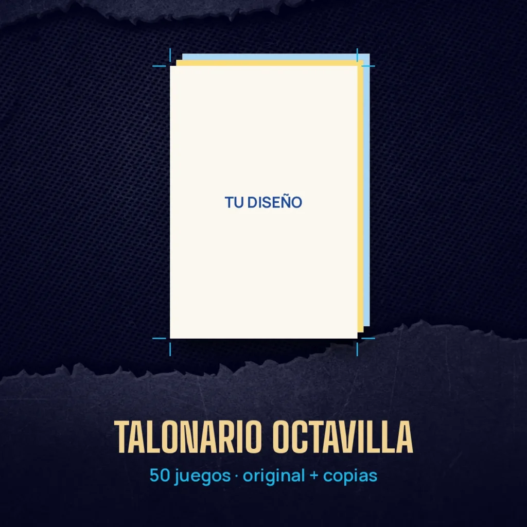Talonario copiativo octavilla